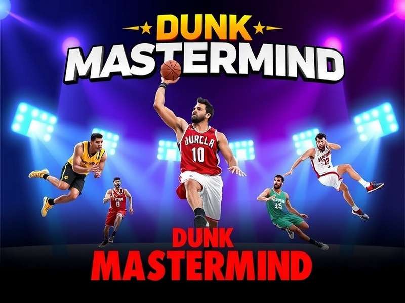 Dunk Mastermind game cover featuring Indian basketball players